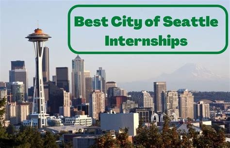 seattle city jobs|city of seattle internship opportunities.